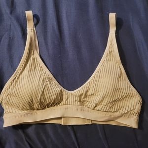 Aerie striped mesh scoop bralette small